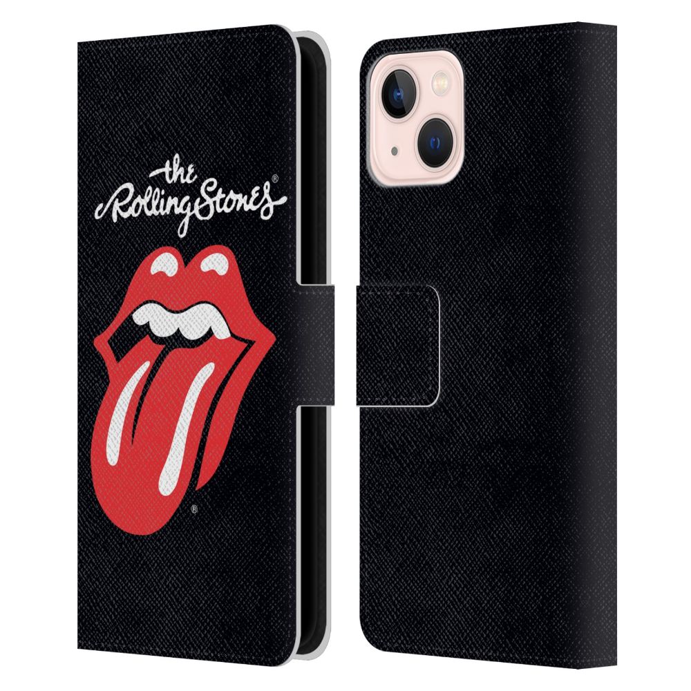 ROLLING STONES ローリングストーンズ (来日 35周年 記念 ) - Tongue Classic レザー手帳型 / Apple iPhoneケース - PGS